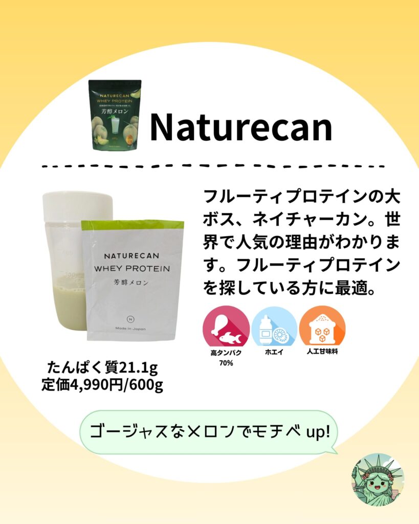 おすすめプロテイン3選
Neturecan